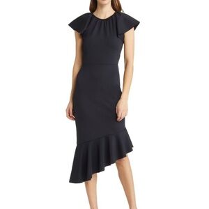 Rachel Parcell Black Asymmetrical Dress